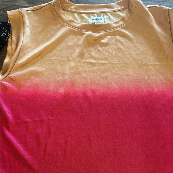 Anthropologie Rose Ombre Muscle Tee - Picture 6 of 9